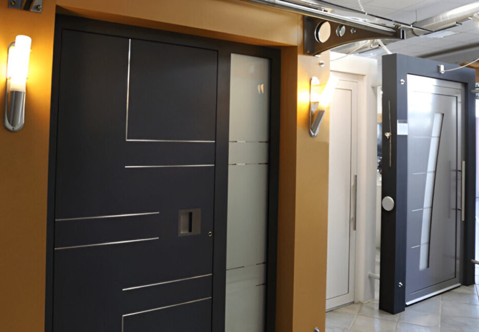 aluminium pivot doors